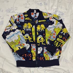 ⭐️ Boys Water Resist Monster Printed Jacket (Size: S)